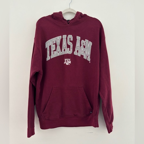 Texas A & M Men's Size XL Hoodie College Logo Sweatshirt Red J American - Picture 1 of 10